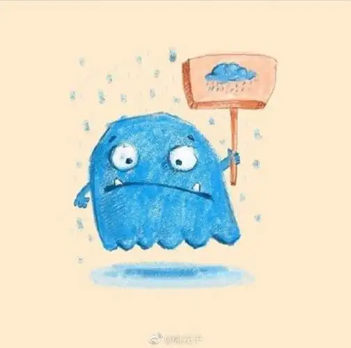 怪兽彩铅简笔画