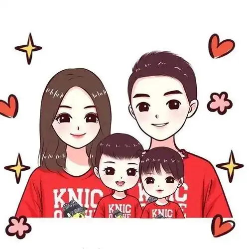 一家人在一起的文案,适合一家人温馨的文案(一家四口亲子头像来喽)