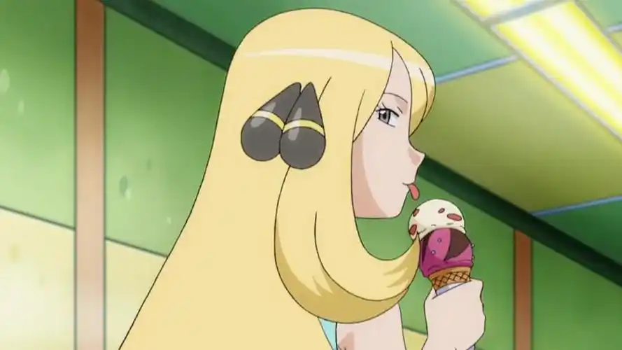 神奇宝贝希罗娜吃冰淇淋真可爱这人挑衅她反被无视有点尴尬