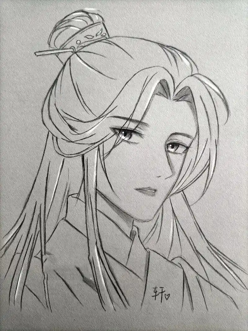 教你画楚晚宁 一直觉得之前画的晚宁不好看,这次再画遍,多练习一下