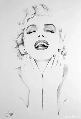 只用黑白灰三个色调就能画出美女肖像,素描的美丽永不褪色
