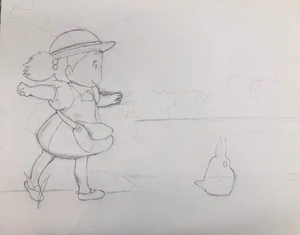 龙猫 丙烯画 -#宫崎骏 你最喜欢宫崎骏哪个动画 - 抖音