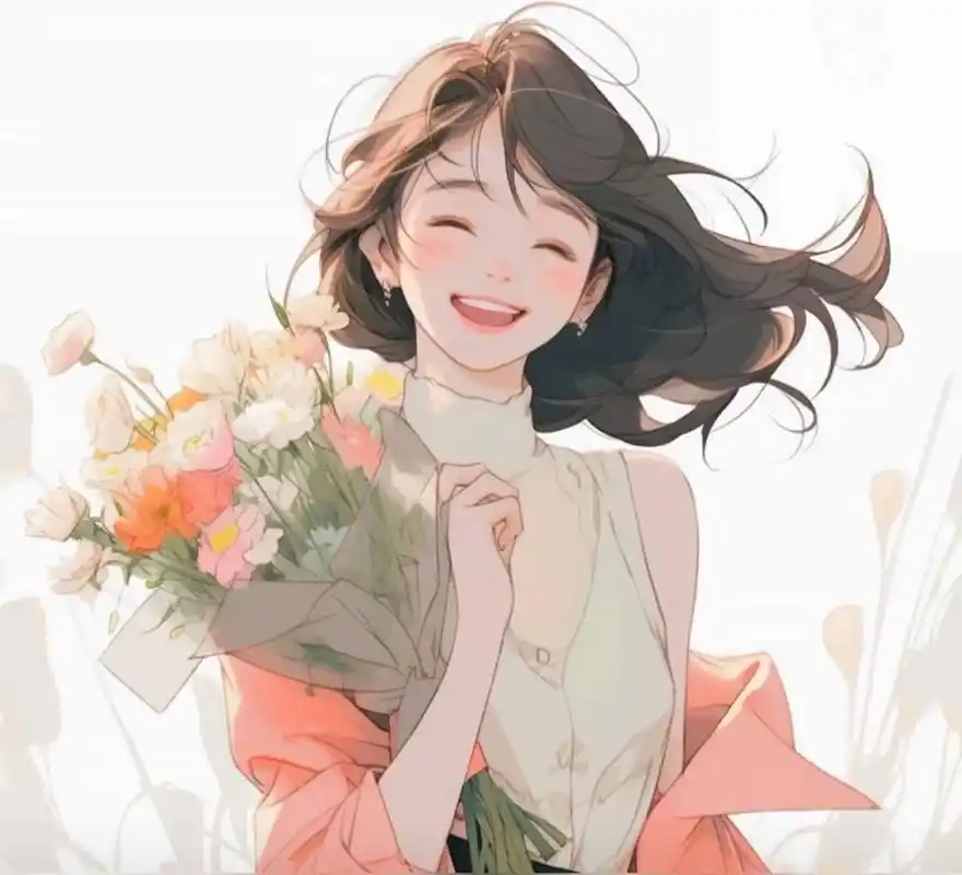 动漫 头像 人物 花开浪漫! 治愈系笑容!