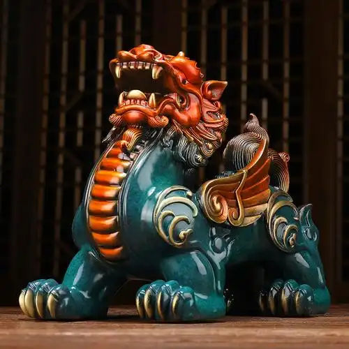 开光貔貅摆件一对纯铜招财镇宅辟邪皮丘貔客厅摆件