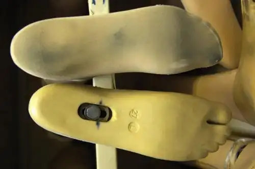 特写,白天,塑胶,英格兰,架子,两个,摄影,多样,手术,脚掌,残疾,假肢