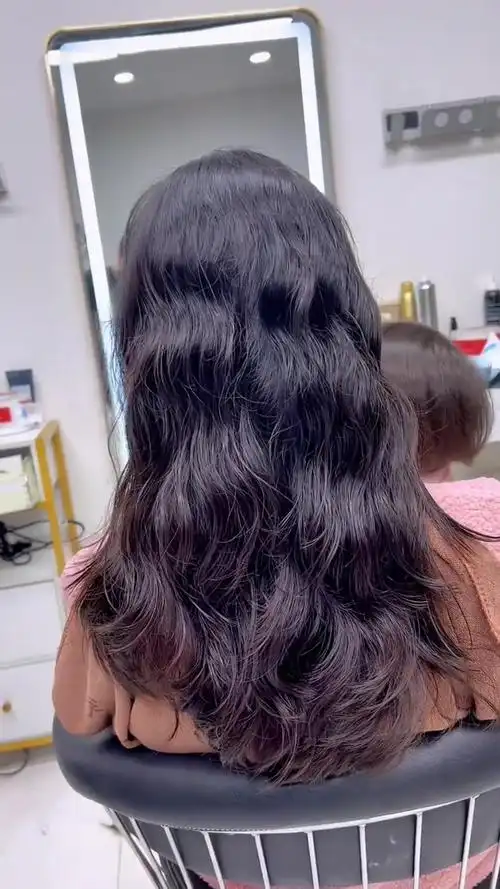 背影女神烫发 法式慵懒烫发,张根硕