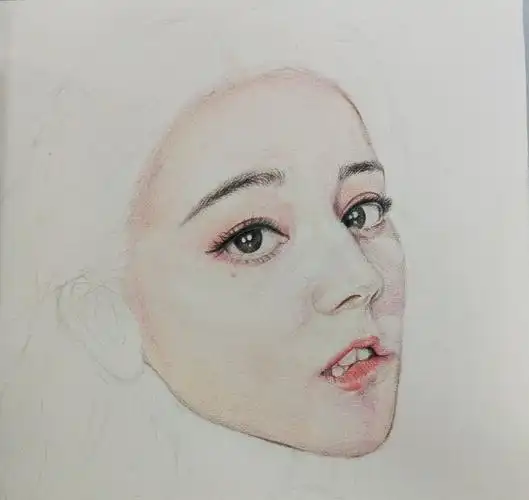 彩铅手绘迪丽热巴 - 原创作品 - 站酷(zcool)