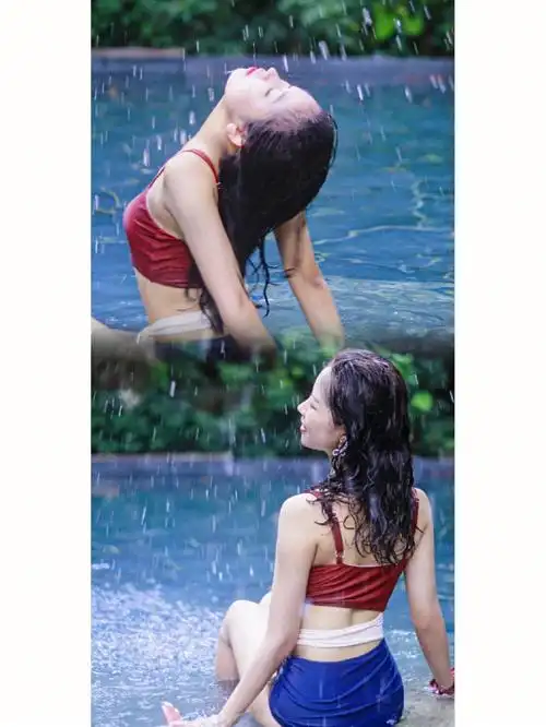 刘亦菲们答应我夏天一定要拍组泳池写真