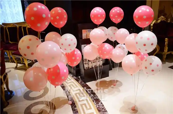 郑州永和伯爵女宝宝满月粉色主题气球暖场布置