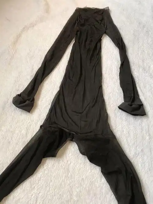 inhou天生丝滑极光系列油亮黑丝连体衣高弹力细腻肤柔软全身连体丝袜