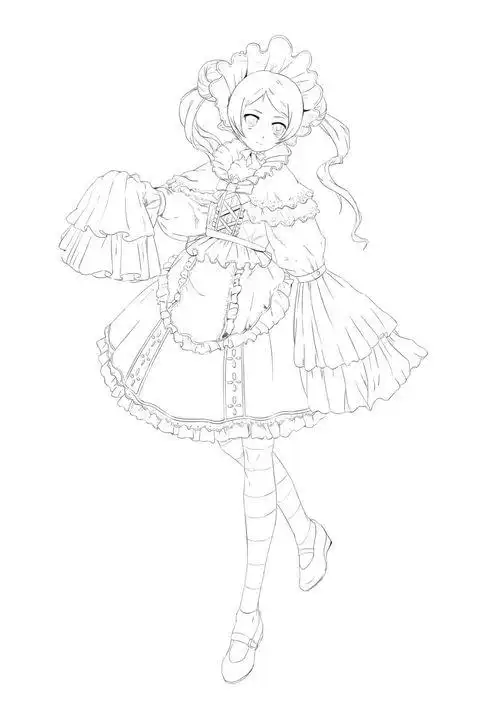 二次元人物简笔画二次元人物绘画教程