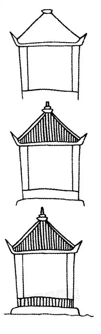 江西著名建筑简笔画