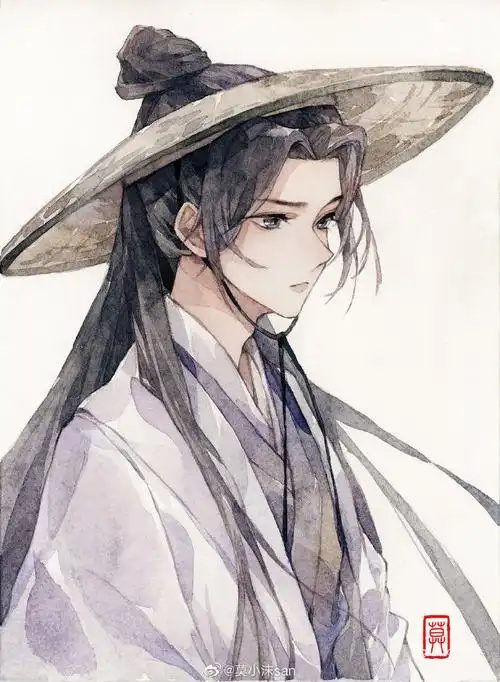 山河令[超话]#画了温周,你俩美死我吧#温客行##周子舒##水彩##手