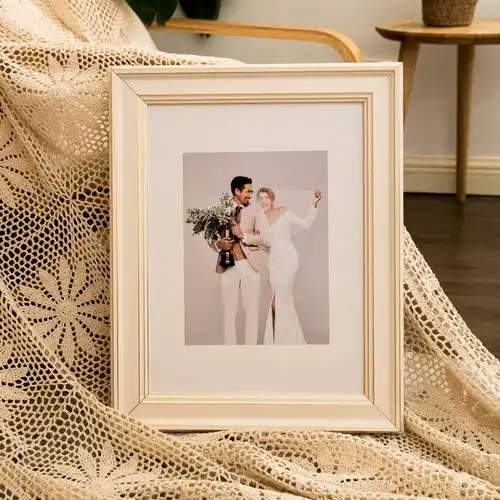 照片定制婚纱照相框放大挂墙卧室结婚尺寸冲印相框