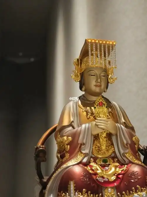 全铜妈祖神像工艺品摆件锦雕工艺