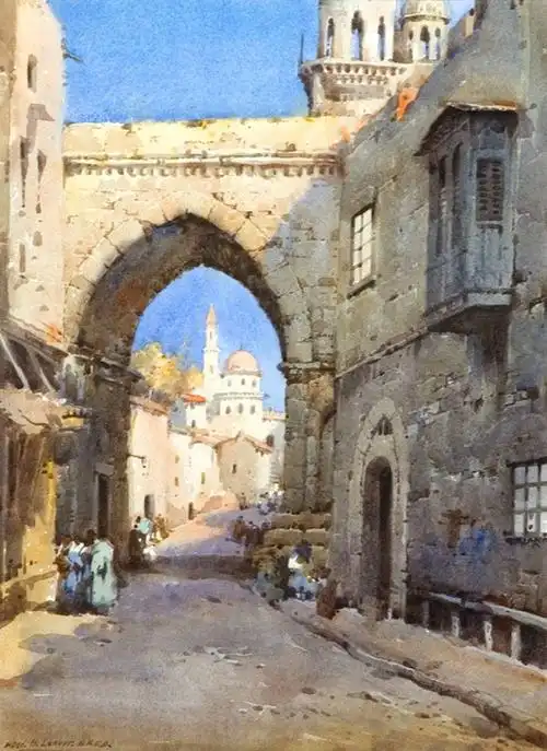 英国画家noel harry leaver建筑水彩画欣赏 - 油画欣赏 - 设计帝国