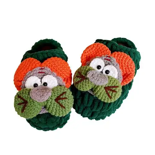 男士毛线原单拖鞋大全,男士毛线拖鞋编织花样图解-第2张图片-原单渠道