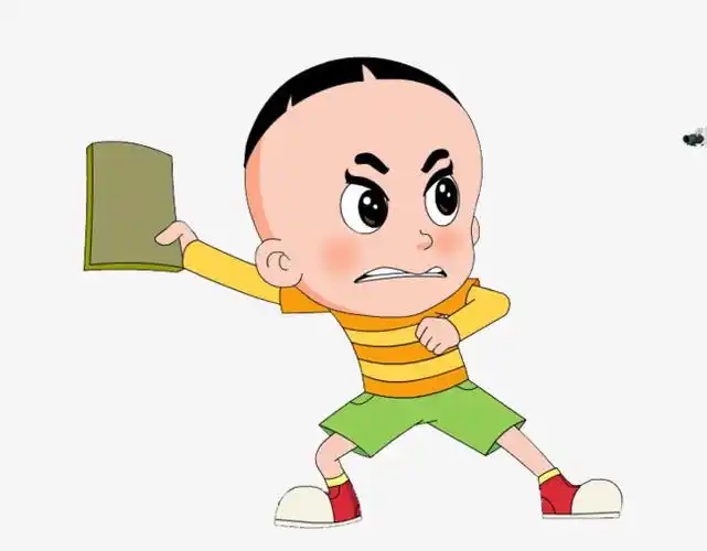 大头儿子_打苍蝇的大头儿子png素材-90设计