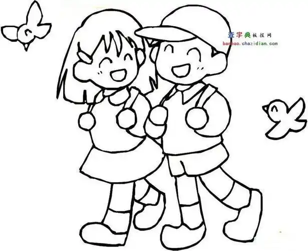 校园学生简笔画集