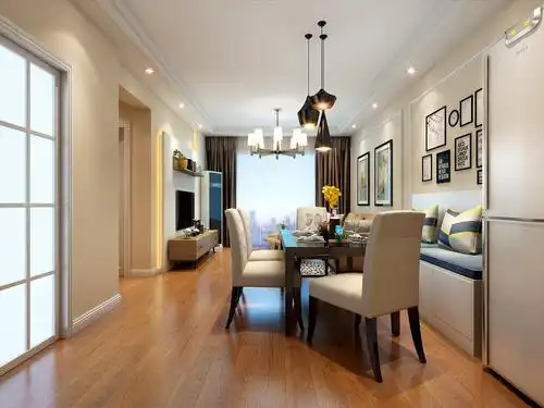 现代简约120平米三房二厅二卫装修案例