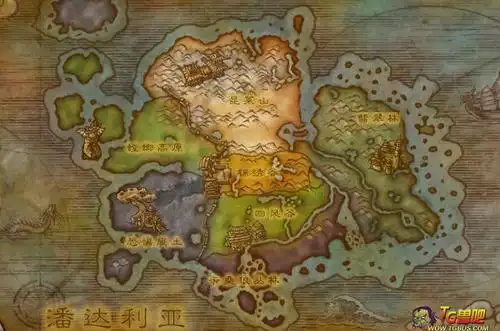 0潘达利亚地图大陆位置公布