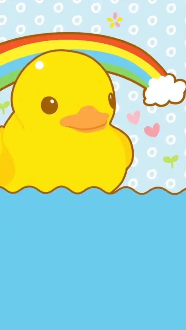 可爱大黄鸭超萌手机高清壁纸