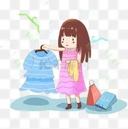 卡通手绘抽象蝴蝶