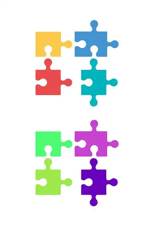 拼图矢量图片-拼图矢量素材下载-众图网