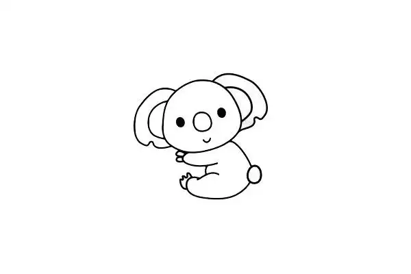 考拉简笔画图片