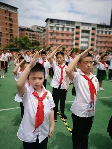 敬礼:你好,少先队员