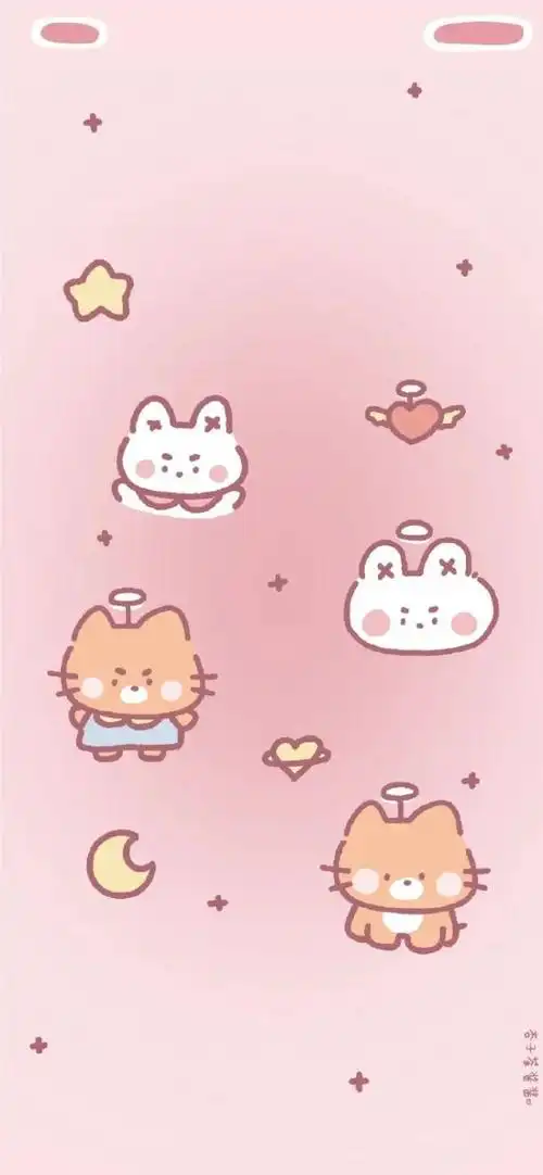 锁屏搭主屏幕软萌系列手机壁纸