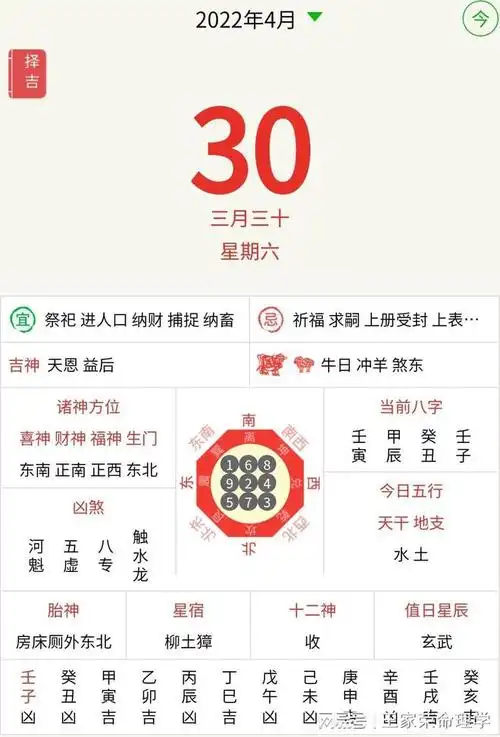 今日黄历查询农历三月三十每天运势吉时宜忌吉凶择日2022430