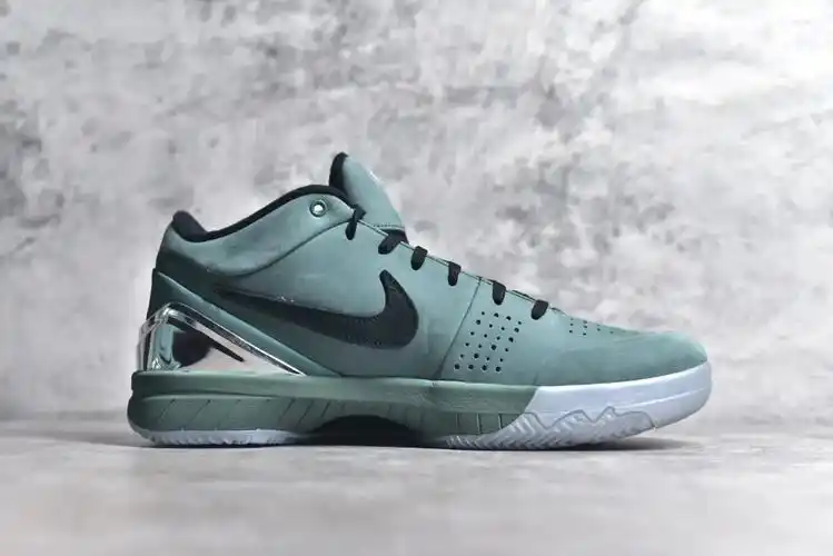 耐克科比四代 nike zoom kobe iv 4 protro 电镀银绿低帮运动篮球鞋