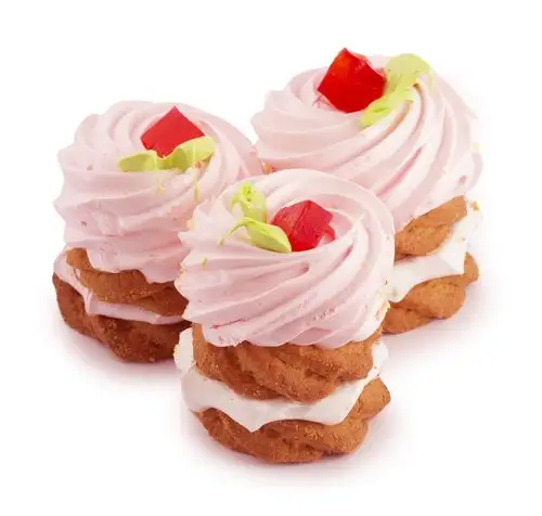 糕点,奶油,甜点,白色背景