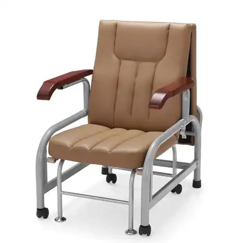 厂家直供应塑钢陪人椅 医用折叠床病人陪床椅 多功能医院陪护椅