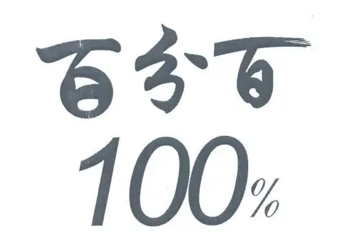 百分百 100%