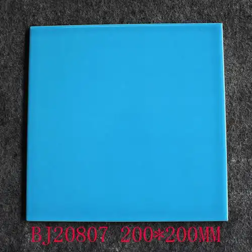 bj20807游泳池专用瓷砖 20*20天蓝色小瓷