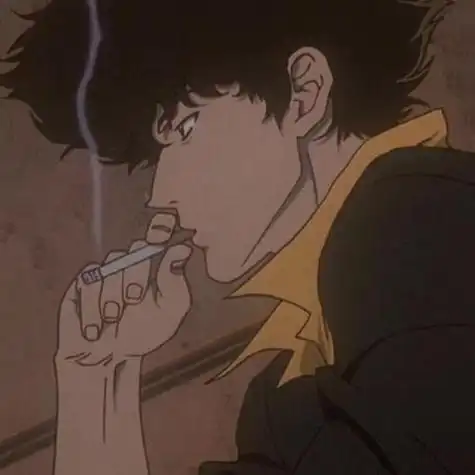 男生拿烟的头像动漫