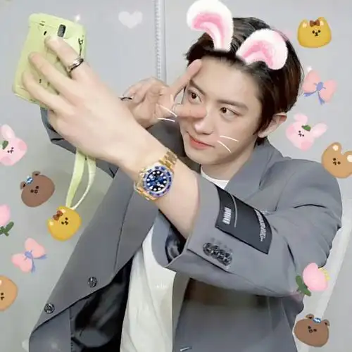 朴灿烈虎牙直播自截自修拿图收藏二传注明yolilu