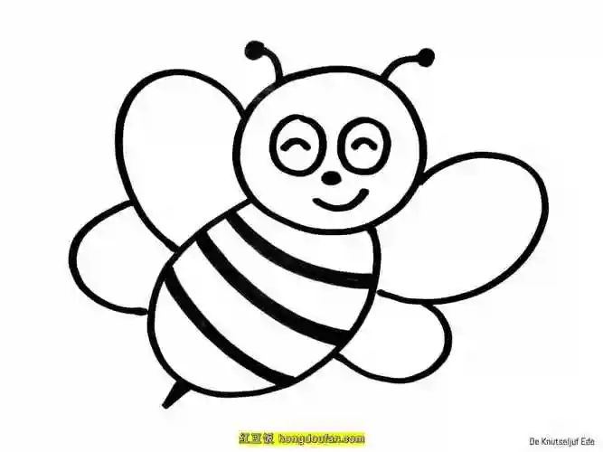10张可爱卡通蜜蜂幼儿简笔画!一起来学习画蜜蜂