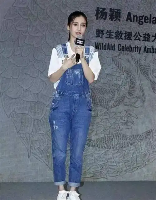 angelababy身高168cm?看路人拍的照片就知道她多高了!