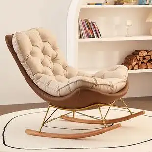 北欧摇椅躺椅大人客厅卧室懒人沙发摇摇椅轻奢网红款阳台休闲椅子