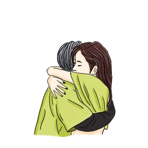 这个拥抱太戳我了 太深情.