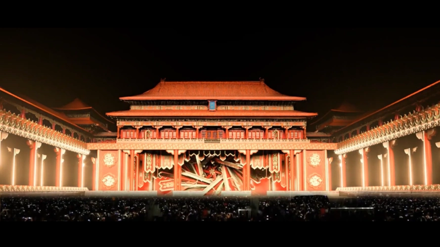 2019年中秋夜故宫午门"紫禁之巅"创意光雕投影大秀(图文)