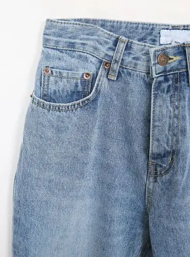 复古90年代落地喇叭牛仔裤