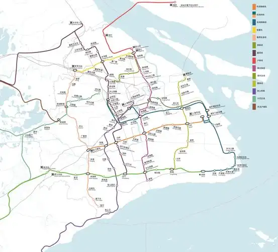 上海市市域轨道交通规划图