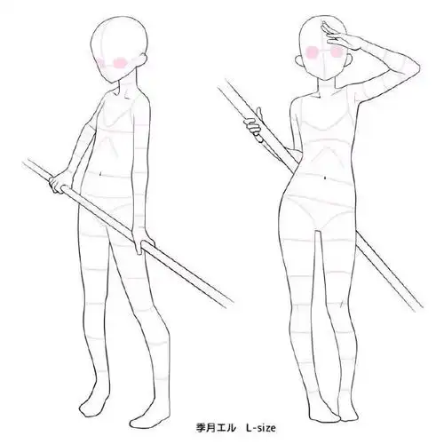 匠人分享##绘画参考##双人模板