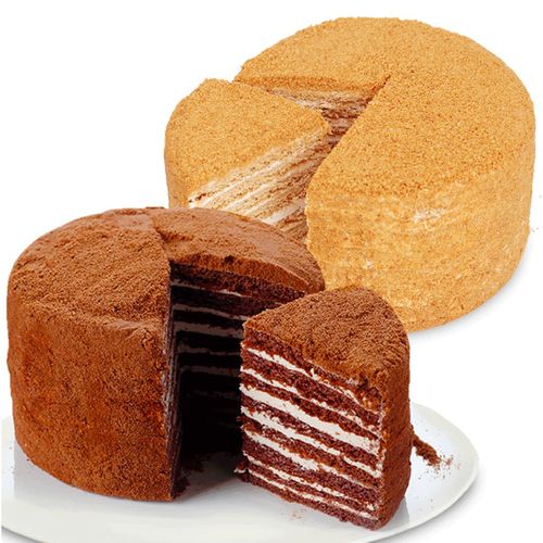 蛋糕俄罗斯提拉米苏进口500克实惠千层蜂蜜奶油早餐西式糕点