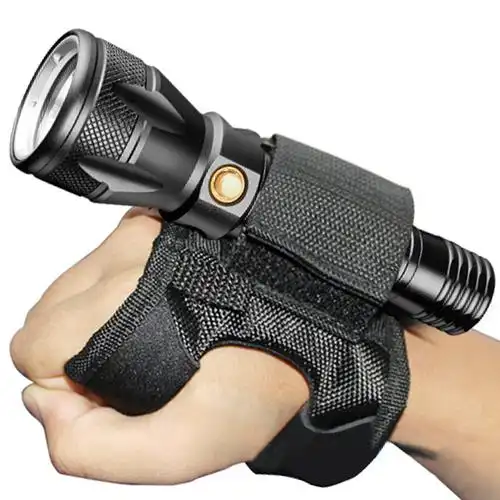 潜水手电筒美国水下专业超远强光续航充电野外生存手电筒