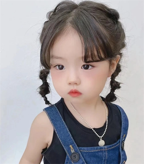 2-7岁小女孩扎发 蝴蝶结,猫耳,爱心扎发效果图_儿童发型 - 美发站